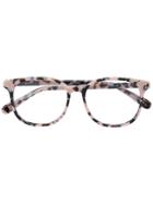 Stella Mccartney Eyewear Marbled Square Frame Glasses - Pink & Purple