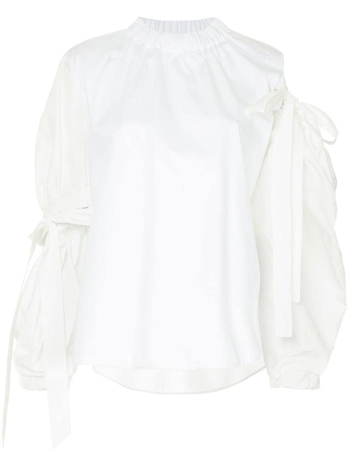 Dice Kayek Cold-shoulder Top - White