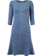 Cecilia Prado Ribbed Tricot Dress, Women's, Size: P, Blue, Cotton