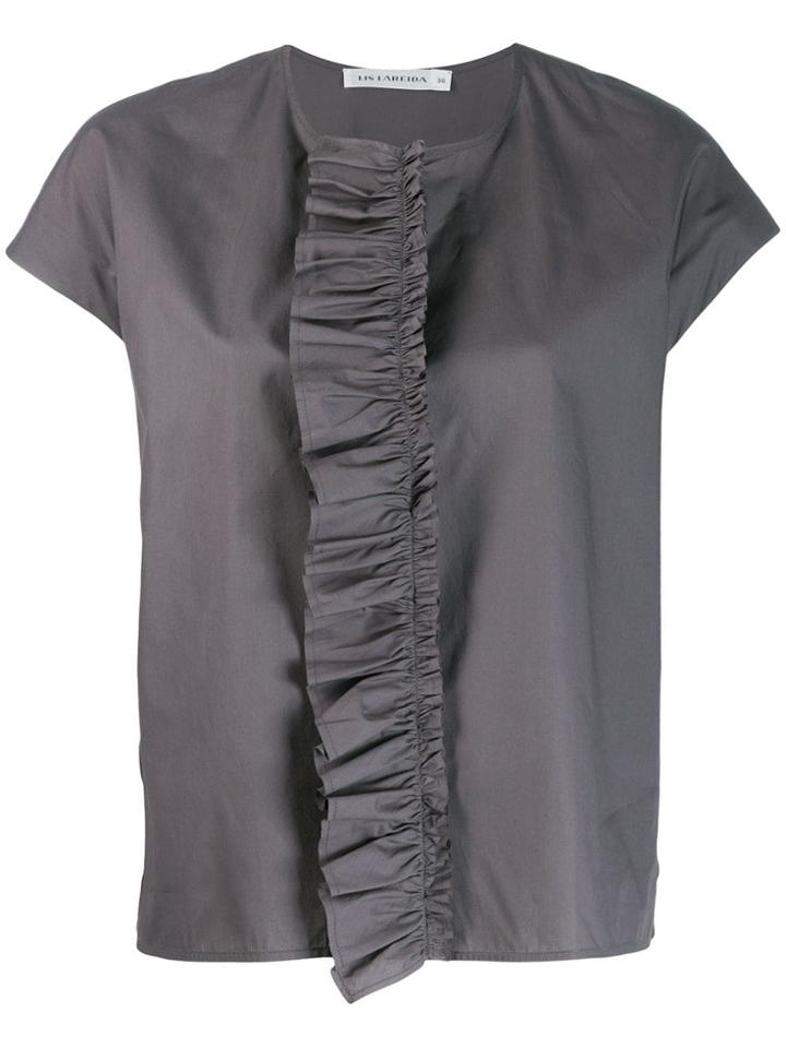Lis Lareida Betty Ruffle Blouse - Grey