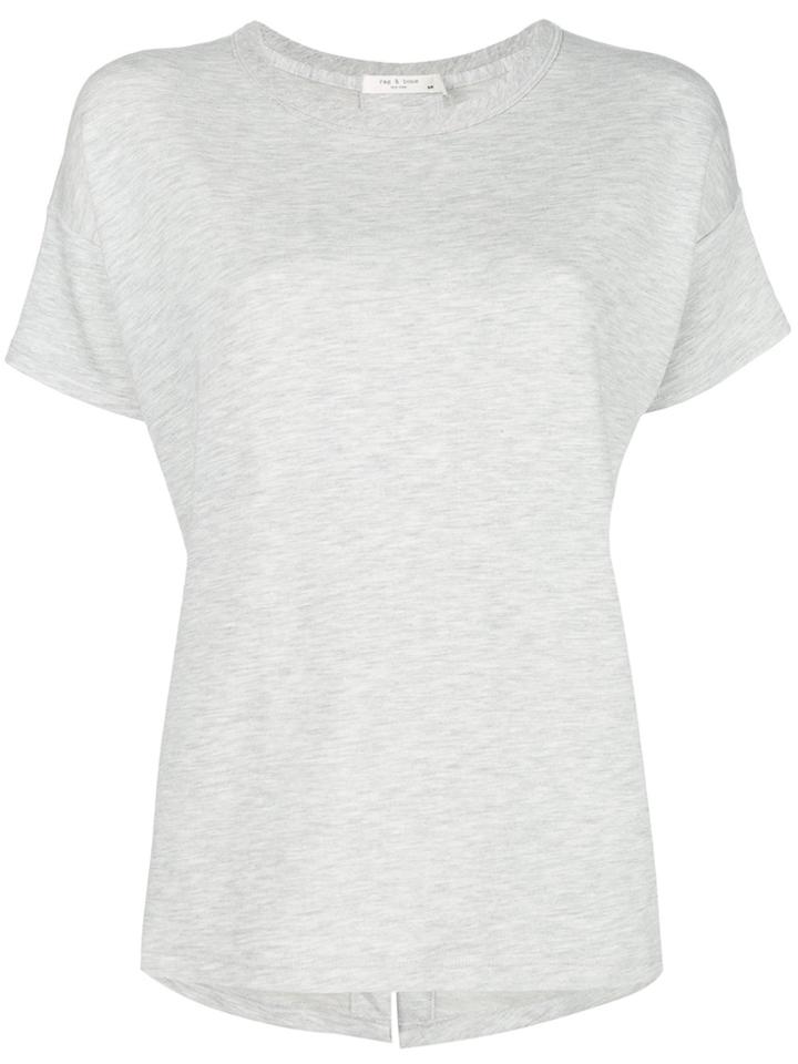 Rag & Bone Kat Split Back T-shirt - Grey