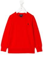 Polo Ralph Lauren Logo Embroidered Jumper, Boy's, Size: 7 Yrs, Red