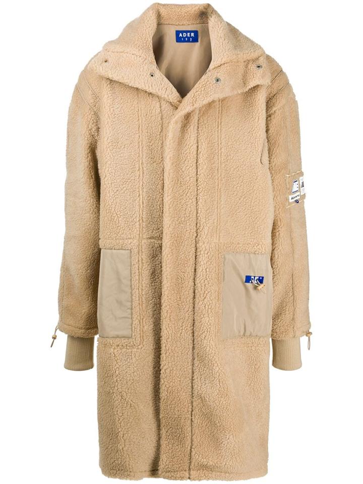 Ader Error Oversized Dumble Coat - Neutrals