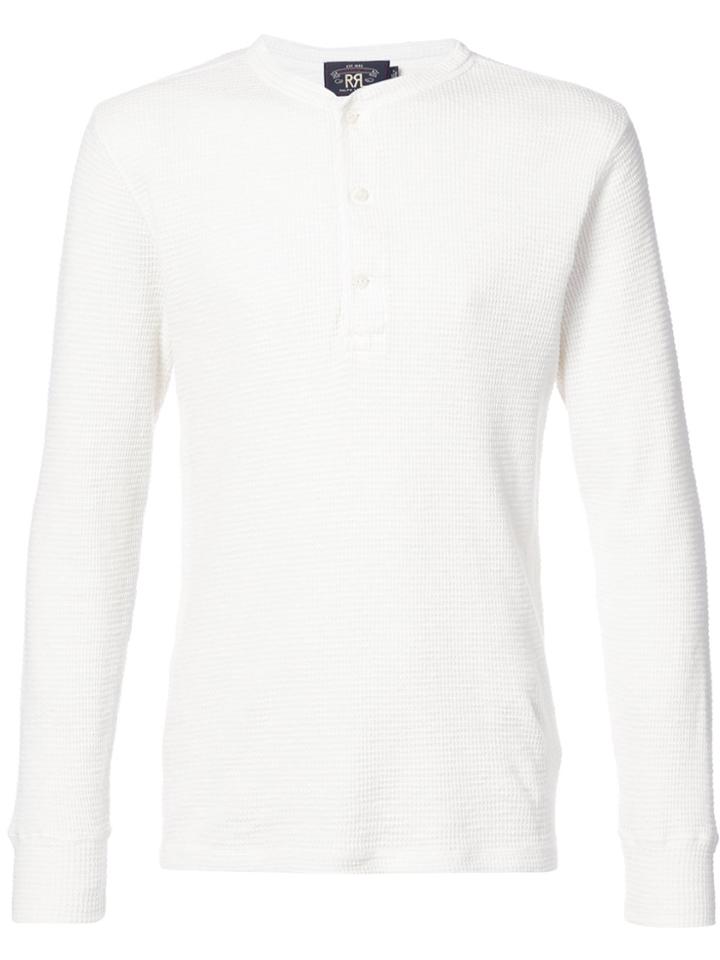 Rrl Longsleeved Henley T-shirt - White