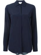 Dkny Classic Shirt, Women's, Size: Xs, Blue, Silk/spandex/elastane
