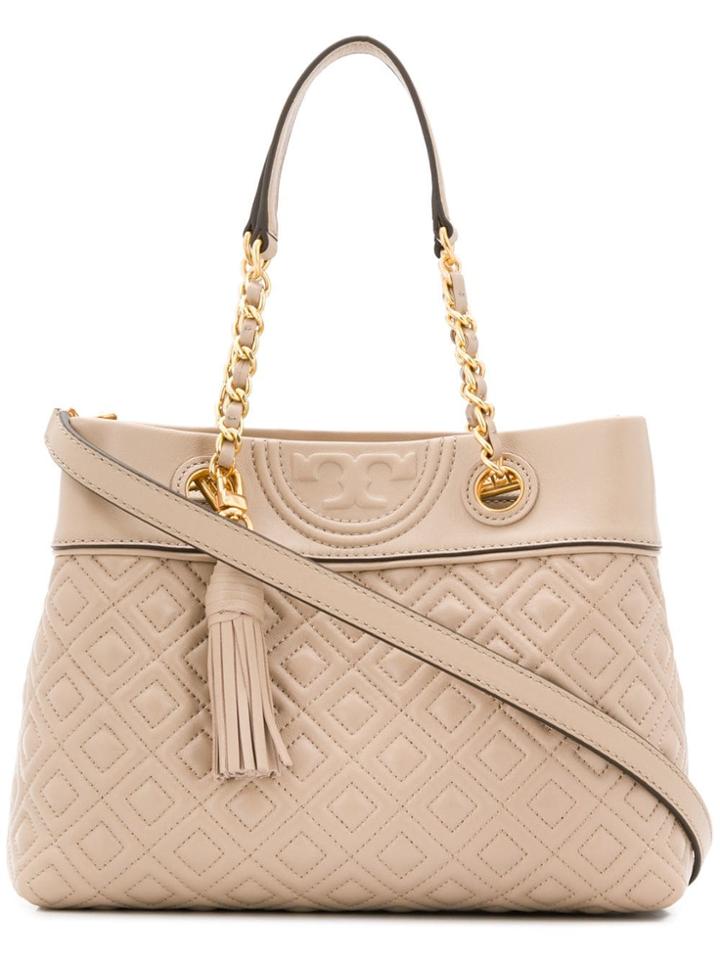 Tory Burch Fleming Tote Bag - Neutrals