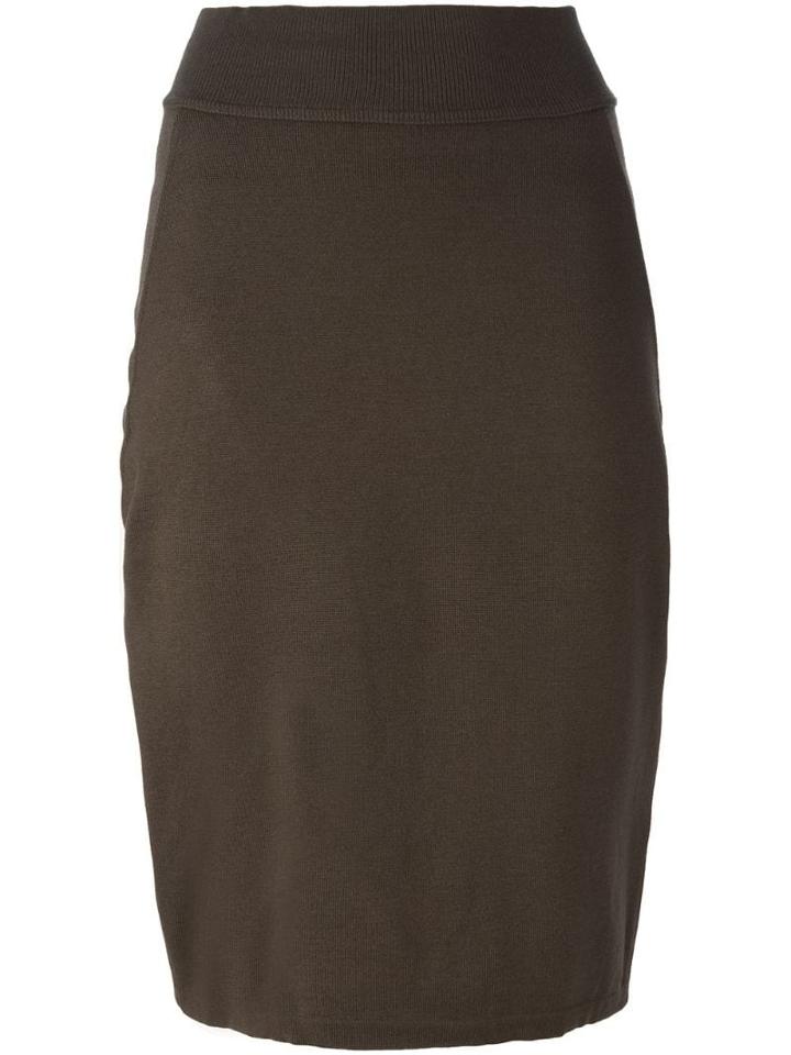 Alaïa Pre-owned Pencil Skirt - Brown