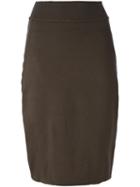 Alaïa Pre-owned Pencil Skirt - Brown