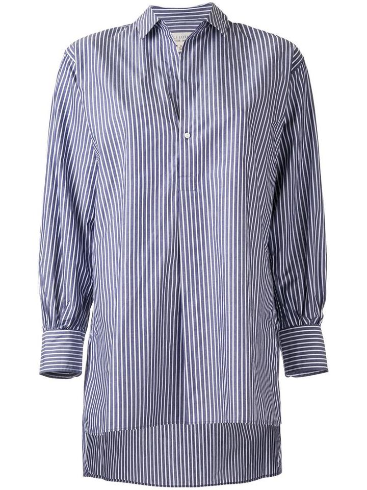 Nili Lotan Striped Shirt, Women's, Size: Small, Blue, Cotton