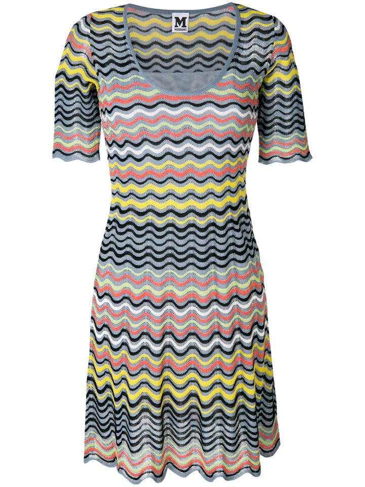 M Missoni Wave Pattern Dress - Multicolour