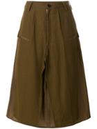 Yohji Yamamoto Vintage Deconstructed Military Skirt - Brown