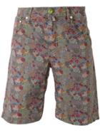 Jacob Cohen - Floral Denim Shorts - Men - Cotton/spandex/elastane - 32, Green, Cotton/spandex/elastane