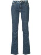 Louis Vuitton Pre-owned Low Rise Bootcut Monogram Jeans - Blue