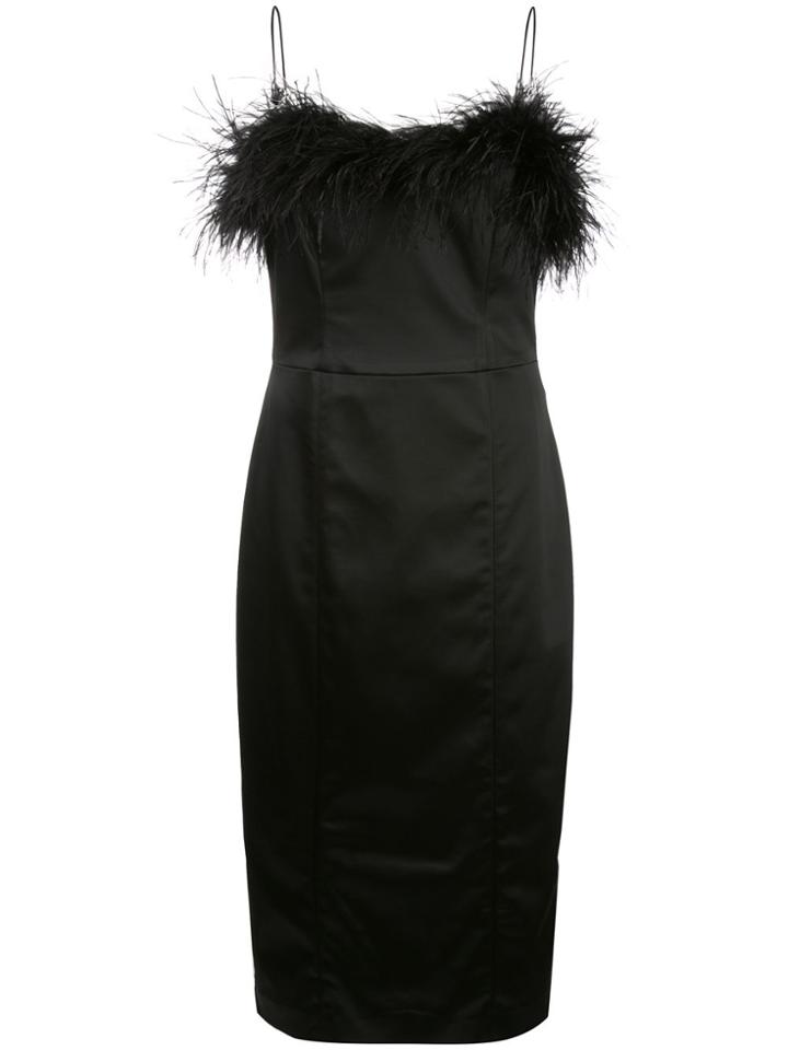 Veronica Beard Embroidered Midi Dress - Black