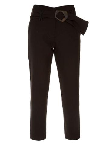 Bianza Calça Alfaiataria Cinto Preto Bianza - Black