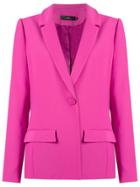 Andrea Marques Panelled Blazer - Pink & Purple