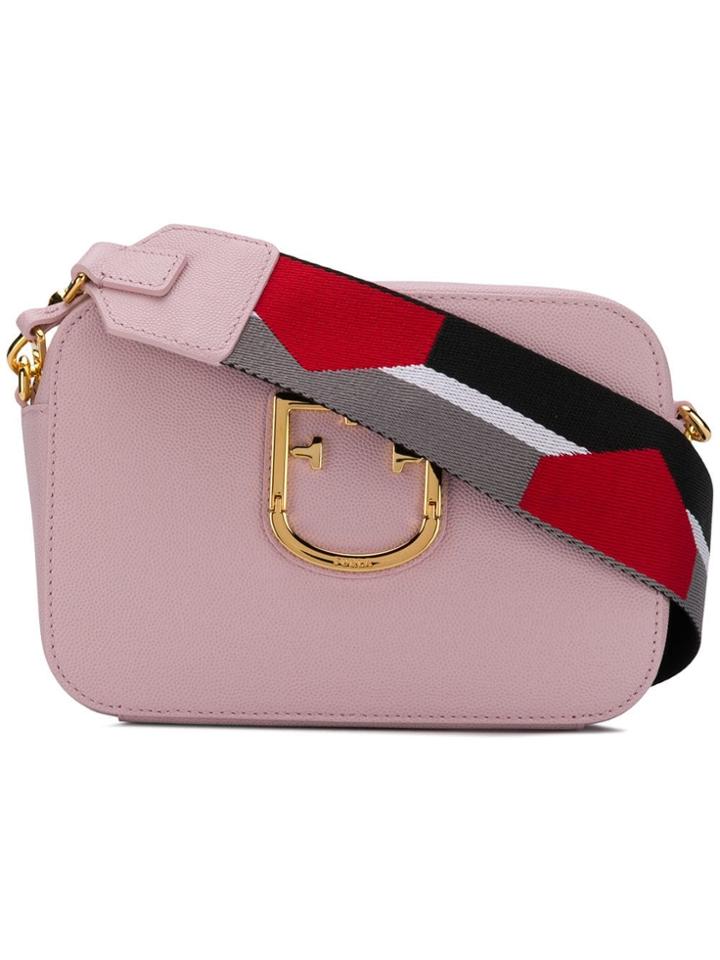 Furla Rainbow Strap Crossbody Bag - Pink