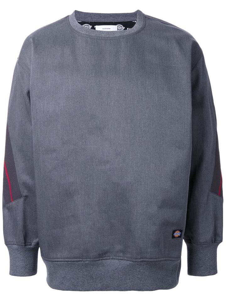 Facetasm Arms Detailing Sweatshirt, Men's, Grey, Cotton/polyester