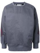 Facetasm Arms Detailing Sweatshirt, Men's, Grey, Cotton/polyester
