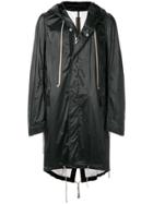 Rick Owens Drkshdw High Low Hoodie Parka - Black