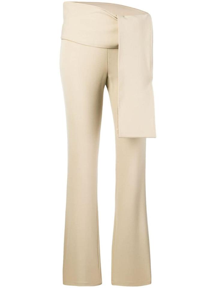 Romeo Gigli Pre-owned Knot Detail Slim-fit Trousers - Neutrals