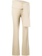 Romeo Gigli Pre-owned Knot Detail Slim-fit Trousers - Neutrals
