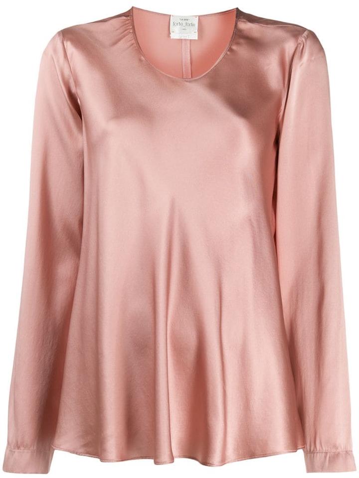 Forte Forte Scoop Neck Top - Pink