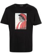 Roberto Cavalli Surreal Print T-shirt - Black