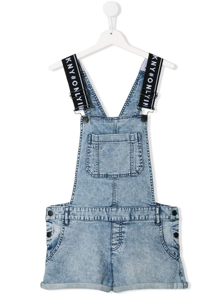 Dkny Kids Teen Denim Dungarees - Blue
