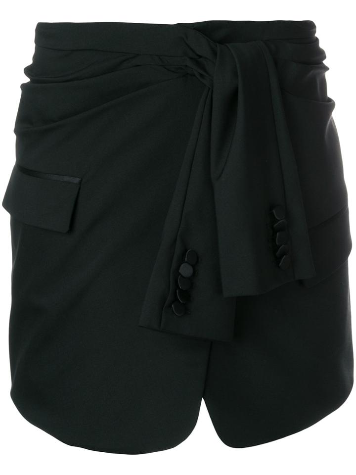 Alexander Wang Shirt Tied Mini Shirt - Black