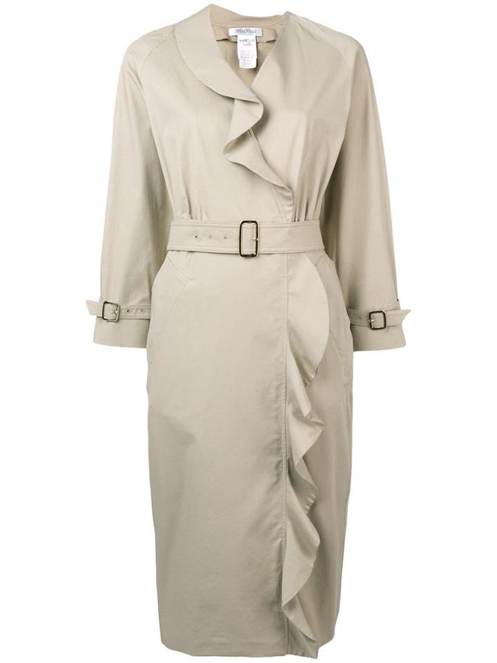 Max Mara Belted Midi Dress - Neutrals