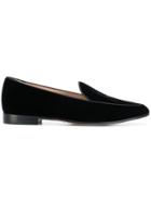 Giorgio Armani Classic Velvet Loafers - Black