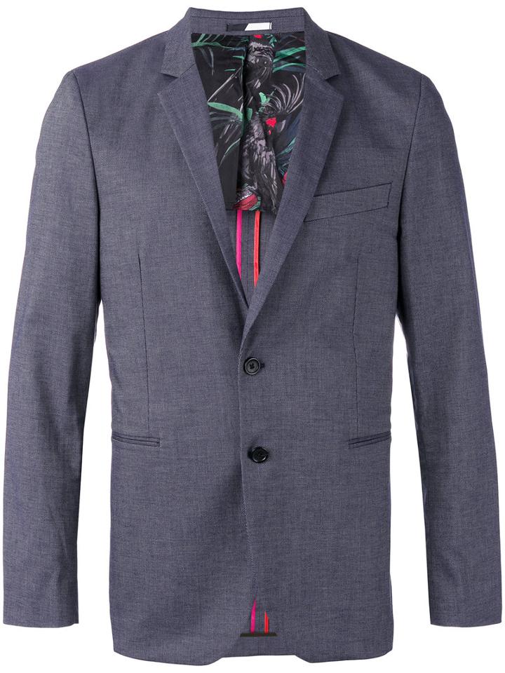 Ps By Paul Smith - Welt Pockets Blazer - Men - Cotton/polyester/spandex/elastane/viscose - 50, Black, Cotton/polyester/spandex/elastane/viscose