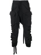 Unravel Project Cropped Cargo Pants - Black