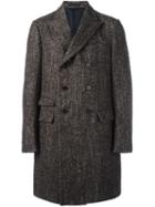 Ermenegildo Zegna Double Breasted Coat, Men's, Size: 50, Brown, Wool/alpaca/mohair/cupro