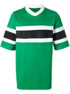 Ami Alexandre Mattiussi T-shirt With Bicolour Band - Green