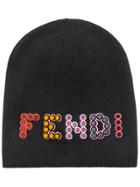 Fendi Fun Fair Beanie Hat - Black