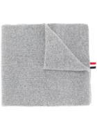 Thom Browne Ribbed Cashmere Scarf - Grey