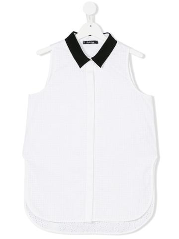 Monnalisa Jakioo - Laser Cut Shirt - Kids - Cotton/viscose - 13 Yrs, White