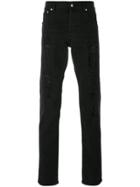 Alexander Mcqueen Embroidered Jeans - Black