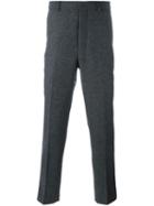 Ami Alexandre Mattiussi Carrot Fit Trousers, Men's, Size: 52, Grey, Polyester/wool