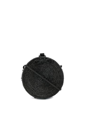 Folkloore Balinese Rattan Cross Body Bag - Black