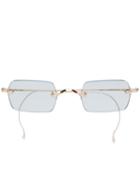 Garrett Leight Rectangular Rimless Glasses - Gold