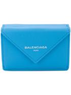 Balenciaga Papier Mini Wallet - Blue