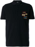 Fendi - Appliqué Feature Polo Shirt - Men - Cotton - 46, Black, Cotton