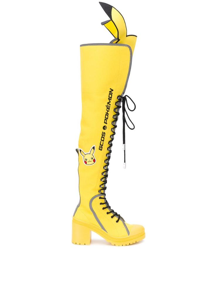 Gcds Pokémon Knee-high Boots - Yellow
