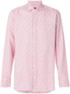 Z Zegna Patterned Long Sleeve Shirt - Red