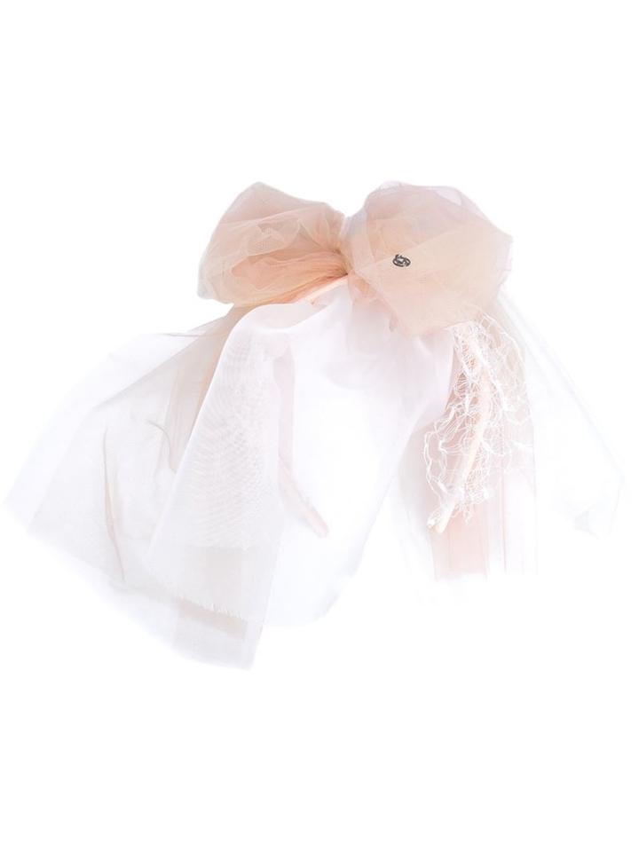 Maison Michel Tulle Hairband, Women's, Pink/purple, Nylon