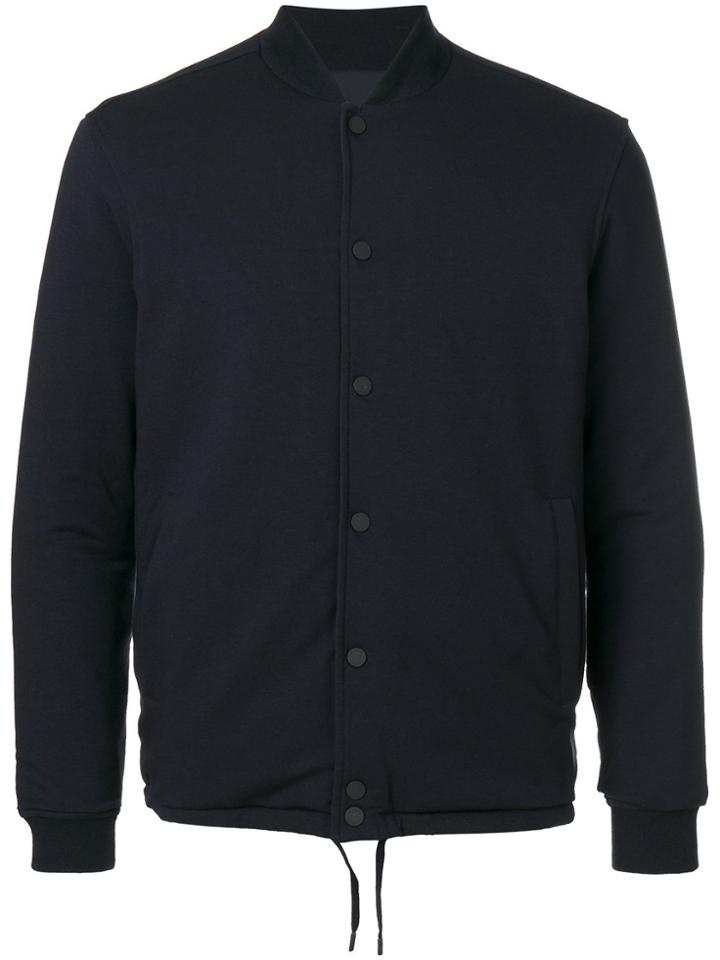 Z Zegna Button Up Bomber Jacket - Blue