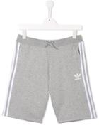 Adidas Kids Trefoil Logo Shorts - Grey